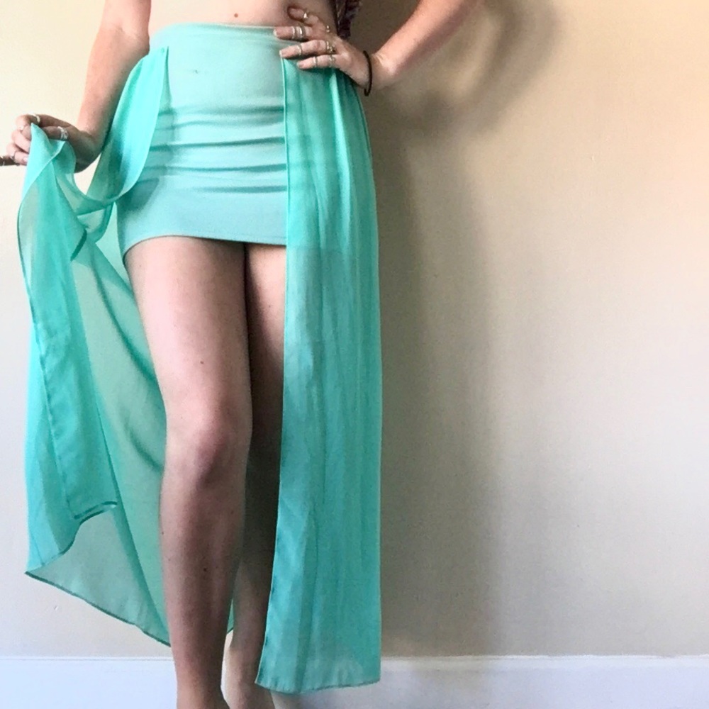 Gauzy mini skirt